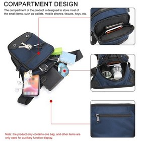 Resim Padalink Motosiklet Sürüş Çantası Dış Mekan İçin Su Geçirmez Oxford Kumaş Bacak Çantası Mavi Mavi 