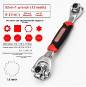 Resim Dofolink 52 Parça Çok İşlevli Somun Anahtarı Seti - 8-21 Mm Aralığı, 360 Derece Erişim, Manyetik Uyumlu, Kaliteli Malzeme İle Dayanıklı Kırmızı-siyah Sap 