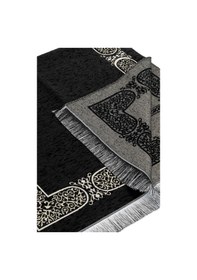 Resim Kabe Desenli Şönil Seccade - Siyah Renk 