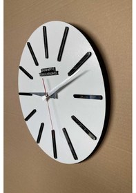 Resim Modern Duvar Saati Salon Ofis Ahşap Saat Hediyelik Duvar Saati Ahşap 