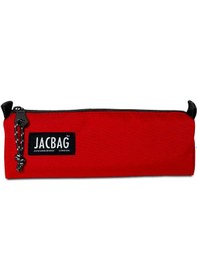 Resim Jacbag Kırmızı Kız Çocuk Tek Bölmeli Üçgen Okul ve Ofis Kalem Kutusu Çok Renkli 