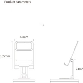Resim Asfal Katlanabilir Yükseklik Ayarlı Metal Masaüstü 360° Dönen Telefon Ve Tablet Standı, Tablet Tutucu 