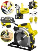 Resim Dragro Alman Pro 4200 Watt Lazerli Bakir Sargili Metal Şanzuman Sunta Kesme Daire Testere Makinesi 185 Mm 