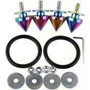 Resim Besthome1 Renkli Araç Konik Çevreleme Takviye Tokası Tampon Bagaj Kaputu 