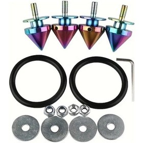 Resim Besthome1 Renkli Araç Konik Çevreleme Takviye Tokası Tampon Bagaj Kaputu 