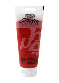 Resim Pebeo Studio Akrilik Boya Dark Cadmium Red 100 Ml 831/53 