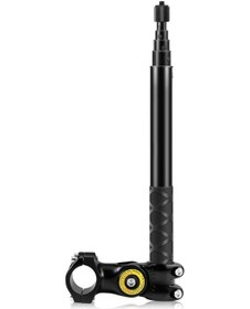 Resim Fosenze Insta360 X2/x3 İçin Alüminyum Bisiklet Selfie Çubuğu Ve Montaj Aparatı Seti Siyah 