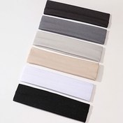 Resim 6 Adet Kadın Başlıkları, Rahat Ter Emici Elastik Spor Başlık Seti, Basit & Bal Kız Tarzı Polyester Düz Renk, Yoga, Koşu, Ramazan Fitness Saç Aksesuarları için 