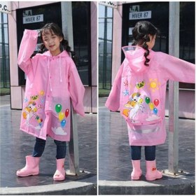 Resim Masho Kids Hayvan Figürlü Kapüşonlu Unisex Çocuk Yağmurluk 