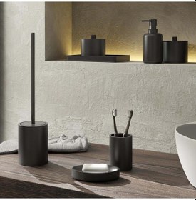 Resim Brenda Diş Fırçalık, Tezgah Üstü - Mat Siyah 