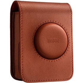 Resim Instax Mini Evo Kahverengi Deri Çanta-FOTSIBP079 