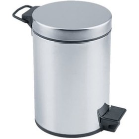 Resim Pedallı 3lt Krom Metal Çöp Kovası 5440 Çok Renkli 