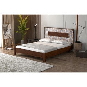 Resim YAPSA HOME MOBİLYA Yap-sa Home Ahşap Detaylı Seramik Başlık Karyola 