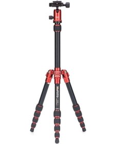 Resim MeFOTO A0350Q0R BackPacker Travel Tripod Kit (Red) 