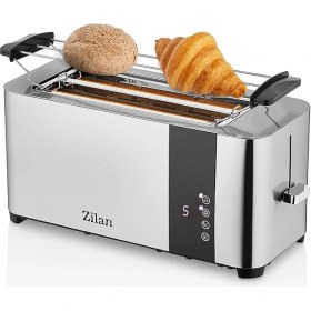 Resim ZLN6234 Dijital Ekmek Kızartma Makinesi | 4 Dilim Kapasite | 7 Kademeli Isı Ayarı | LED Ekran | Yeniden Isıtma ve Buz Çözme Fonksiyonları | 1400W 