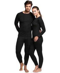 Resim Momslab Active Yetişkin Termal Içlik Set Siyah Haki 
