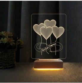 Resim 4 Kalpli Seni Seviyorum 3d Gece Lambası Aşk Lambası Sevgiliye Doğum Günü Ve Sevgililer Günü Hediyesi 