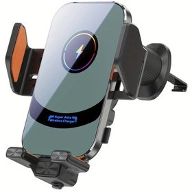 Resim Willowhaven X16 15w Araba Kablosuz Şarj Cihazı Hızlı Şarj Araba Tutucu Braketi Havalandırmalı Telefon Tutacağı 