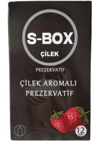 Resim S-Box Çilek Aromalı Prezervatif 12'li 