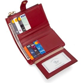 Resim Newish Polo Kadın Suni Deri Kartlık Ve Cüzdan New307 Kırmızı 