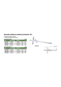Resim Insize 1240-300 Mekanik Derinlik Kumpası (Standart Model) 
