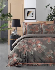 Resim Sarev Atlas Jakarlı Nevresim Takımı King Size , .Bakır 