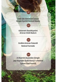 Resim Goodal Black Carrot Vita-a Retinol Lifting Gel Sheet Mask - Siyah Havuç Özlü Retinol Yüz Maskesi 