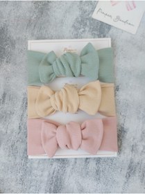 Resim pempem bandana Kız Bebek 3'lü Ribana Bandana 