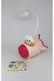 Resim PİNA HEDİYELİK AKSESUAR Işıklı Uçak Şekilli Kalemtraşlı Çocuk Masa Lambası 