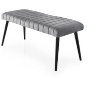 Resim erezoğulları Mutfak Bank Bench Oturma Markiz 95cm Gri/antrasit Kumaş 