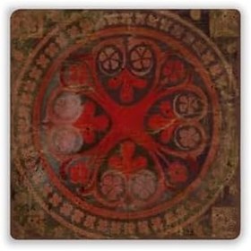 Resim Oscar Stone Decor Doğaltaş Baskılı Bardak Altlığı Tile Desen 10X10 Cm Stone Coaster Dsn136-4 