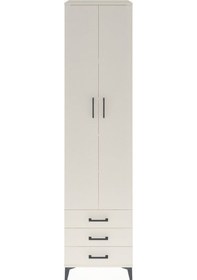 Resim Hyperion Dolap 5 Raflı 3 Çekmeceli 2 Kapaklı 60x44x243 Aytaşı-aytaşı Aytası 
