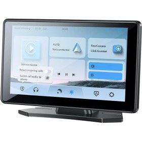 Resim YESIDO KM17 7inç BT 5.0 Wifi FM Aux AirPlay ve Android Auto Destekli CarPlay - Siyah 