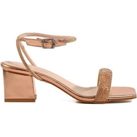 Resim Pierre Cardin Rose Taşlı Bilekten Bantlı Kadın Abiye Ayakkabı Pc-54670 Z Rose Çok Renkli 