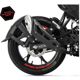 Resim Rks Qj Motor Srk 125-s Motosiklet Jant İçi Sticker Etiket Modeli Neon Turuncu 
