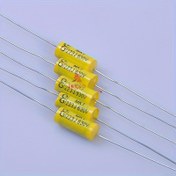 Resim Axial Yatay Kalp E-Kondansatörü 630V 0.022uf 223,630V 0.047uf 473 Film Kondansatör Elektronik Tüp Amfi Sahne İnşaatı için 