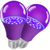 Resim 2 LED Siyah Lamba, UV Siyah Lamba, Gece Lambası, Cadılar Bayramı, Noel, Doğum Günü Partileri, Floresan Posterler, Vücut Boyama, Ev Dekorasyonu için Uygun 