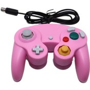 Resim Springsun Ngc Oyun Kolu - Wii Uyumlu, Titreşimli, 8 Tuşlu, 1.5m Kablolu, Pembe Renkli Gamecube Kontrol Cihazı 