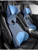 Resim Gaojunshop01 Evrensel Yumuşak Memory Köpük Bel Ve Baş Destek Yastığı Blue 