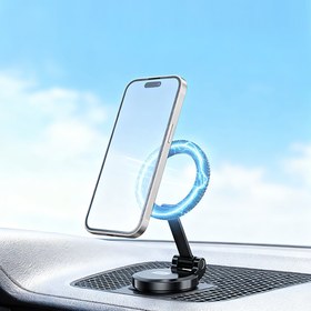 Resim Go Des GD-HD242 360 Derece Dönebilen Düz Zemin Araç Telefon Tutucu - Siyah 