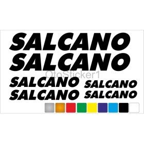 Resim Mcem Store Bisiklet Kadro Sticker Seti Salcano Uyumlu Siyah 