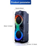 Resim Platoon Pl-4624 Bluetooth,sd,usb Bağlantılı Rgb Işıklı Speaker Ms-3628bt 