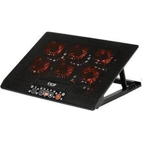 Resim Inca INC-604TGS 6X Fan Kont ,Paneli 2X usb 6,kd,gm Notebook Soğutucu 