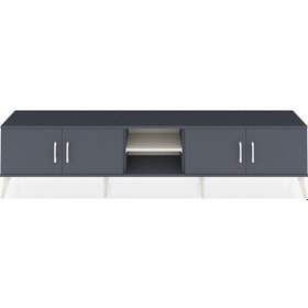 Resim Arges Tv Ünitesi 3 Raflı 4 Kapaklı 220x30x51 Antrasit-antrasit/aytaşı Antrasıt/aytası - Antrasıt 