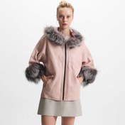 Resim Pudra Kürk - Deri Kadın Kürk Mont - K22IDM320266-S6Y 