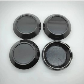 Resim Xuweiwei 4pcs Black 76mm Abs Jant Kapakları Çeşitli Araç Modelleri İçin Uyumlu Snap In Siyah Jant Kapağı Seti 