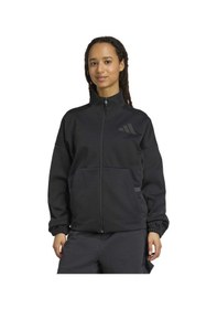 Resim Black Adidas Kadın Günlük Eşofman Üstü Z.n.e. Track Top Jw7778 Siyah 