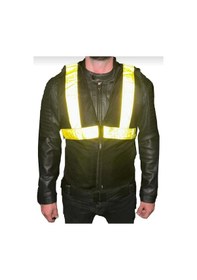 Resim Venom Motosiklet Yelek Reflektif Neon Çizgili Reflektörlü Motorcu Yelek 
