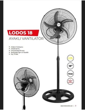 itimat e ticaret İTİMAT SN-2501 LODOS 18 İNÇ AYAKLI VANTİLATÖR