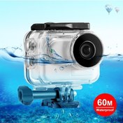 Resim Rogfer Insta360 Go 3 / Go 3spuluz İçin 60m Sualtı Su Geçirmez Muhafaza Kılıfı, Taban Adaptörü Ve Vida İle Şeffaf 